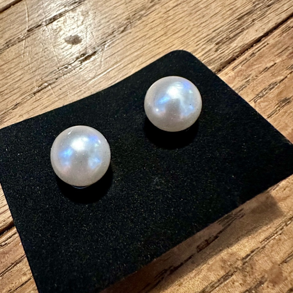 Fashion Jewelry Elegant White Pearl Earrings